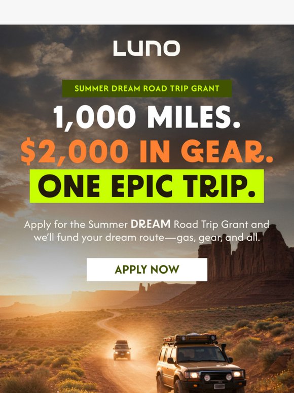 🏔️ Your Dream Road Trip - ENTER NOW 🏔️