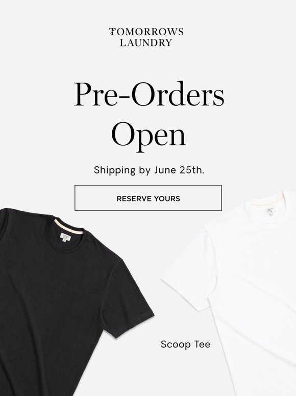 The Tee You’ve Been Waiting For—Pre-Orders Are Now Open