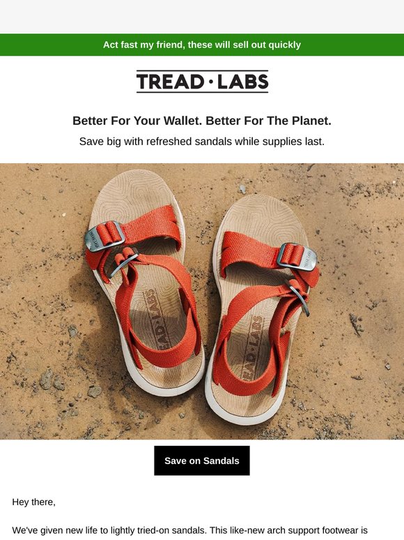 Save with Refreshed Sandals