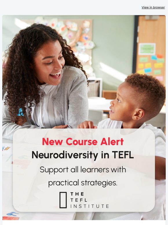 New Course Just Launched: Neurodiversity in TEFL!
