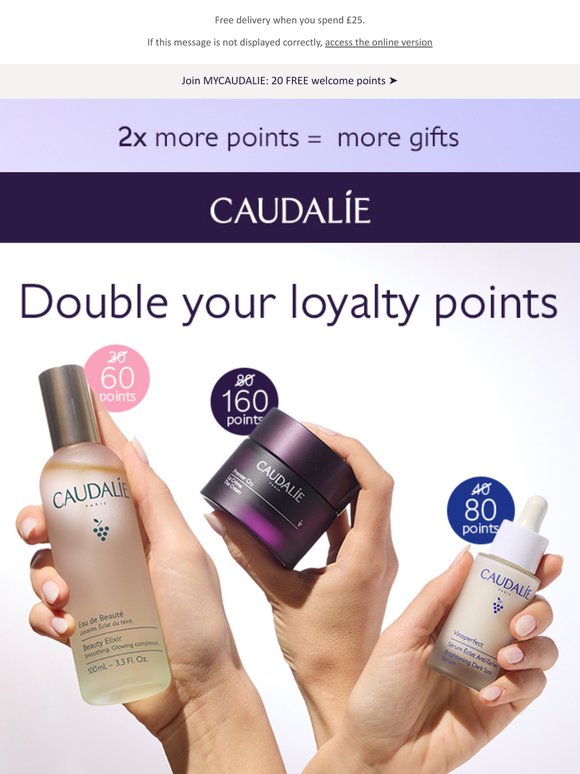 Double your loyalty points 💜