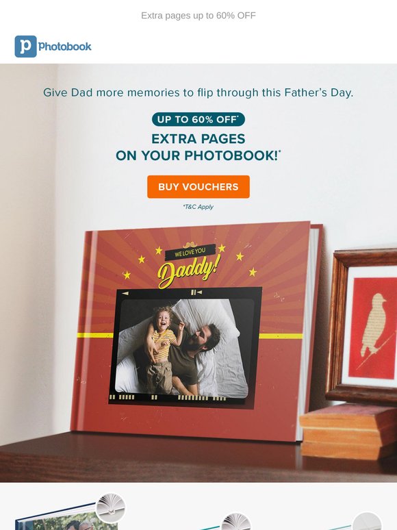 Give Dad a book full of memories