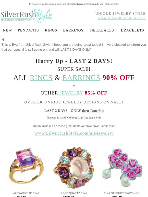 Hurry Up - All 💎 Rings & Earrings - Last 2 Days