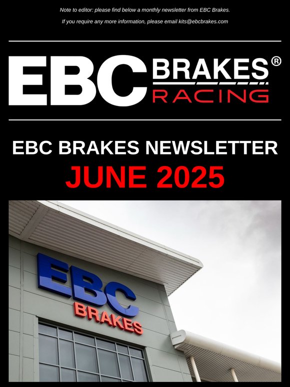 EBC Brakes Newsletter June 2025