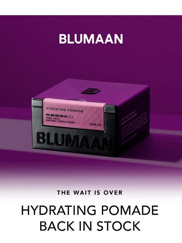 Hydrating Pomade is Back! 🟪