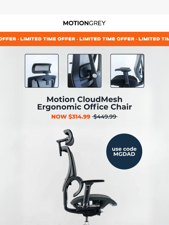 30% Off Ergonomic Chairs for Father’s Day