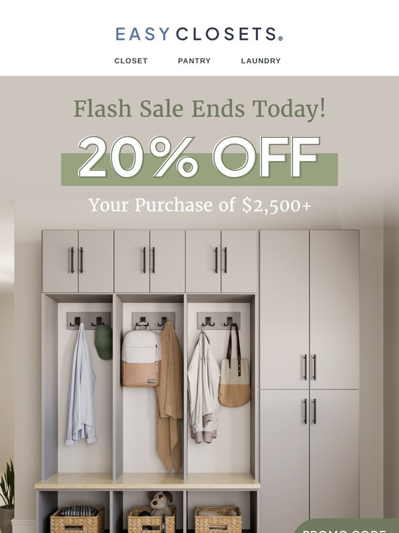 Your Exclusive 20% Off Ends TONIGHT!