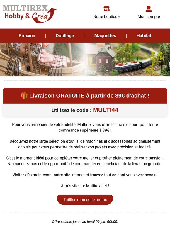 Commandez aujourd'hui sans frais de port