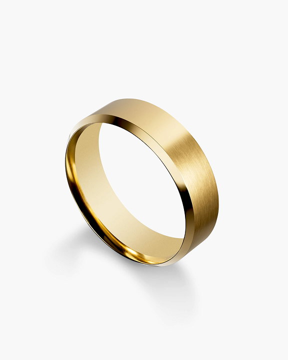 Brushed Beveled Edge Band - 7mm
