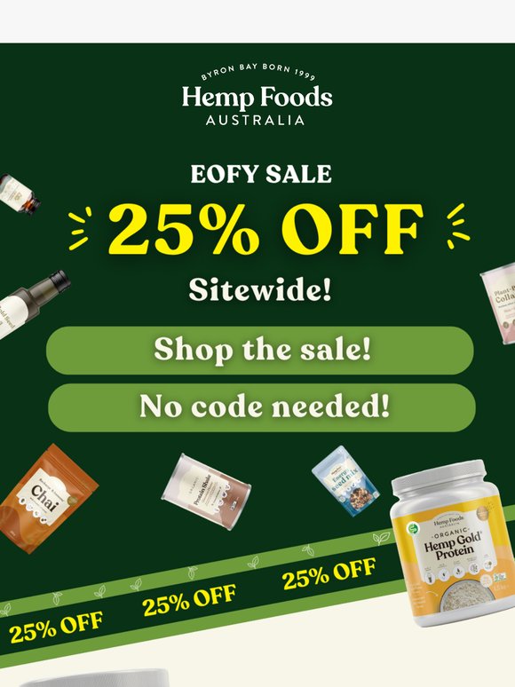 💚 25% Off Sitewide EOFY Sale!