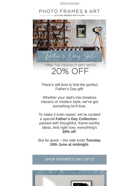Our Father’s Day favourites (with 20% off)
