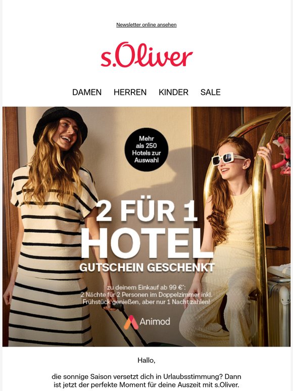 Dein Geschenk: Gratisnacht im Hotel deiner Wahl