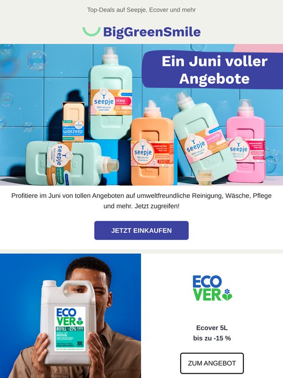 Sichere dir glänzende Eco-Deals im Juni 🌼