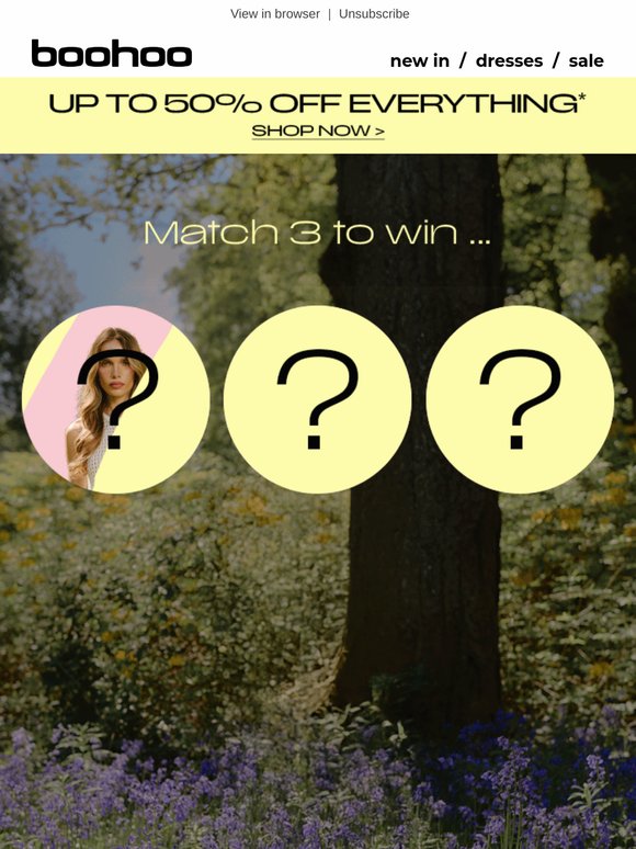 Match 3 to win!