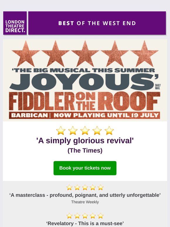 🎻Fiddler on the Roof: why this classic still shines