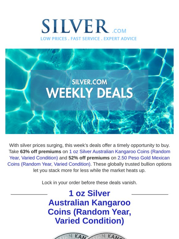 Silver Climbs, Premiums Drop—Stack Smart This Week