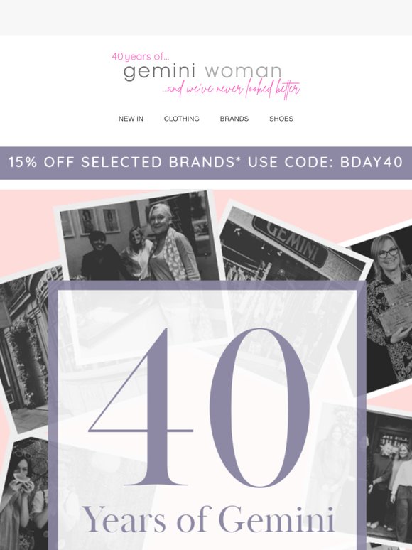 Shop Favourites | Celebrating Gemini’s 40 Years and We've Never Looked Better!