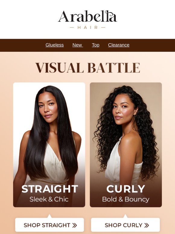 👑Silky Straight or Bold Curls👑