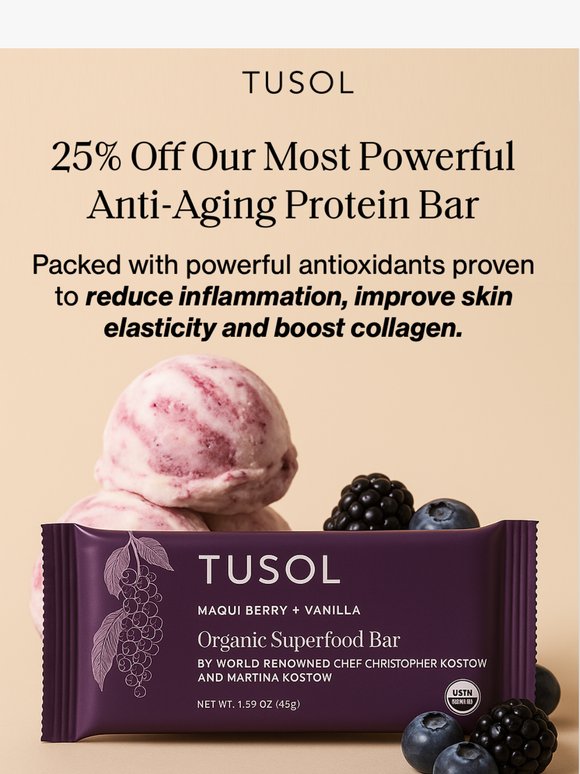 25% Off Your Favorite Anti-Aging Snack 🍇