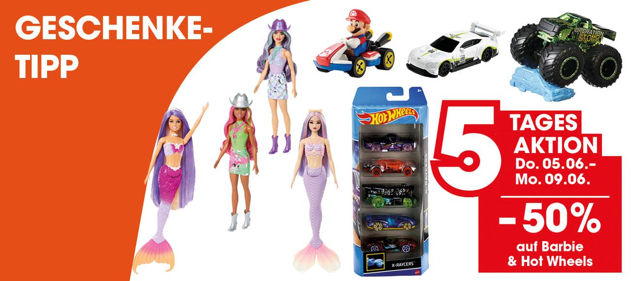 Barbies & Hot Wheels
