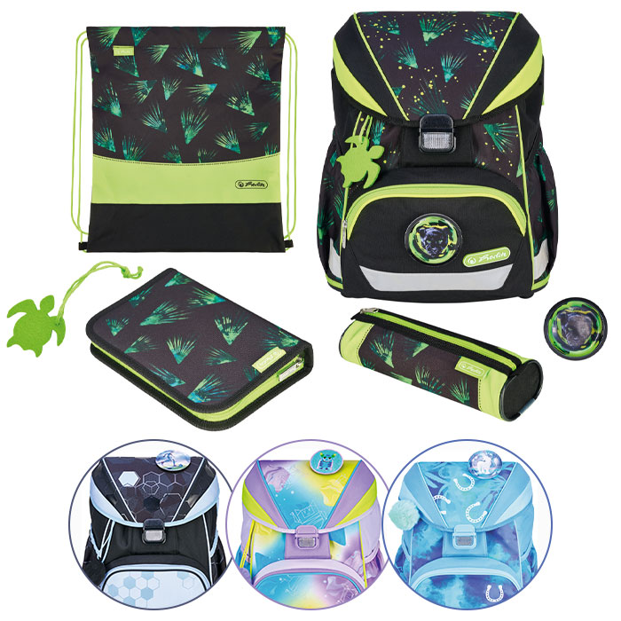 HERLITZ Schultaschen-Set UltraLight XL Panther 5-teilig bunt