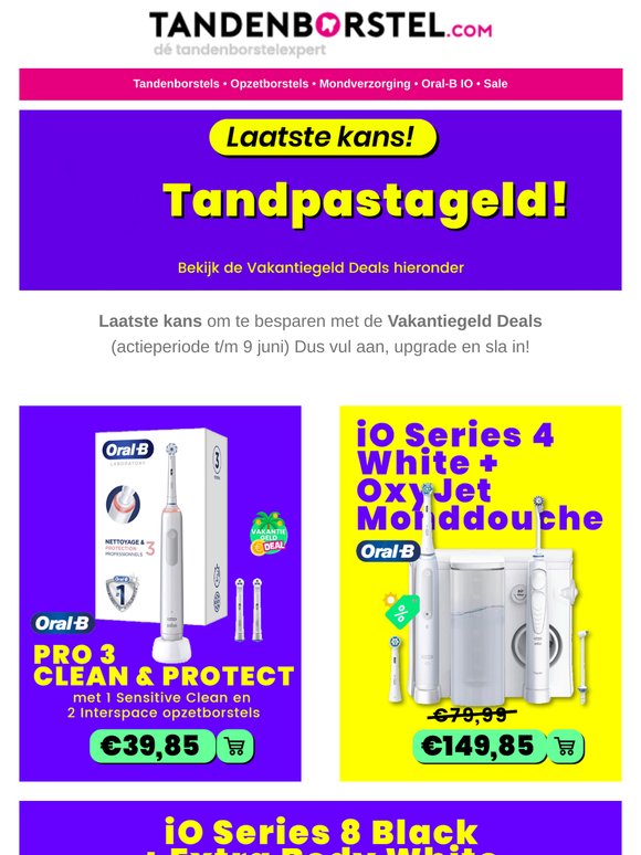 Laatste kans! Vakantiegeld deals! 🤑