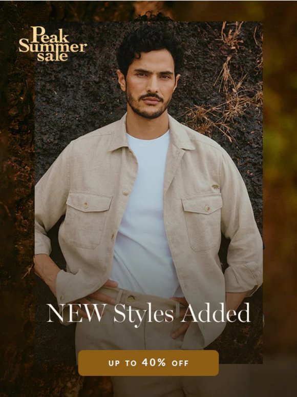 there, Summer Sale REFRESH is live - new styles, same great offer 🛒