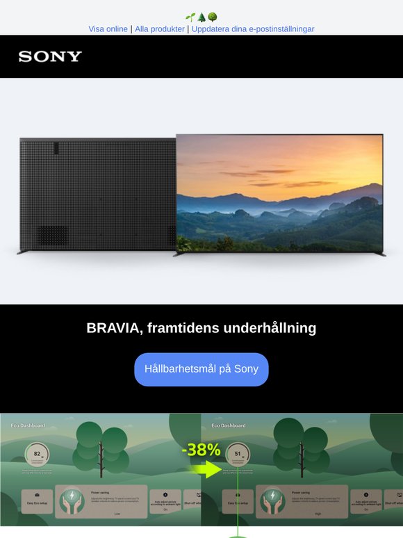 Världsmiljödagen, upptäck BRAVIA:s hållbara teknik