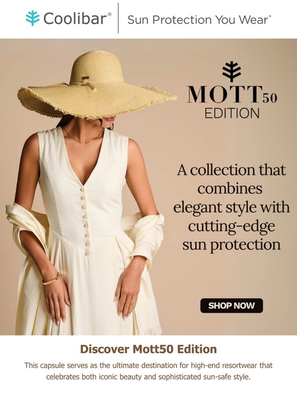 Coolibar|Mott50 Edition: Elegance In Every Ray