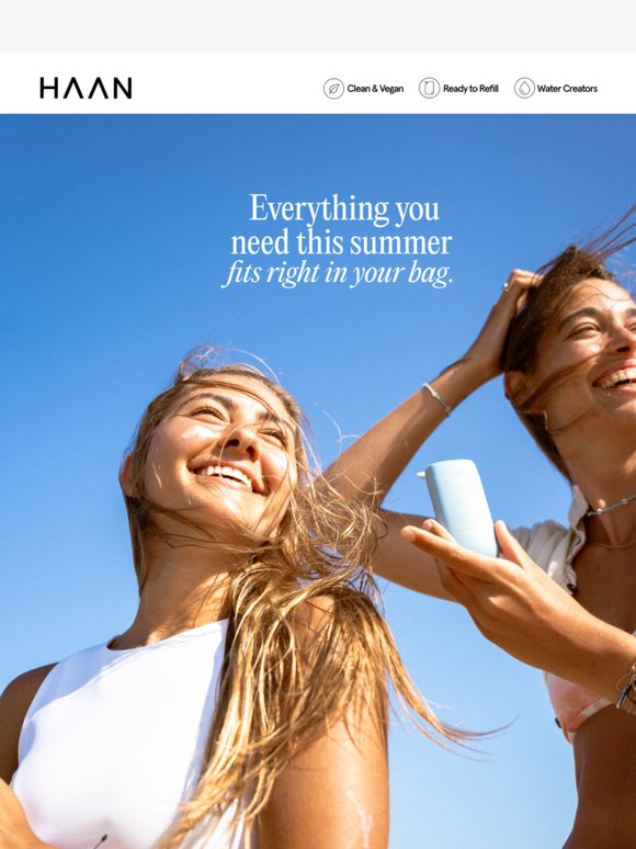 Everything you need this summer fits right in your bag.