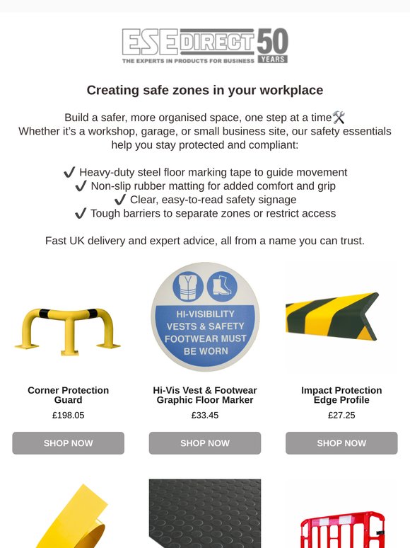 Create a safer more organised space