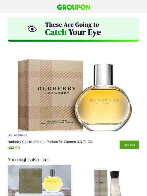 burberry perfume groupon