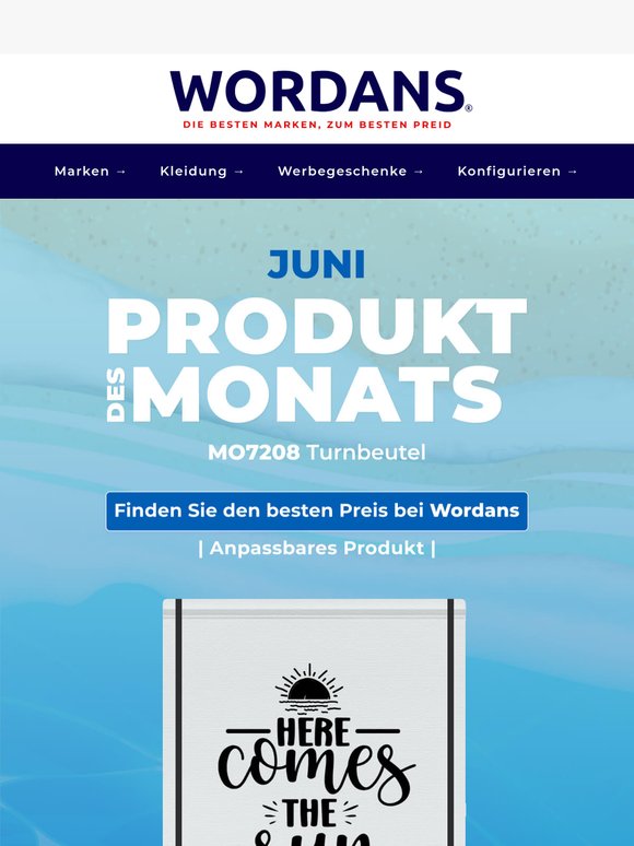 Juni-Auswahl: Personalisierbarer Turnbeutel in 12 Farben 🎨