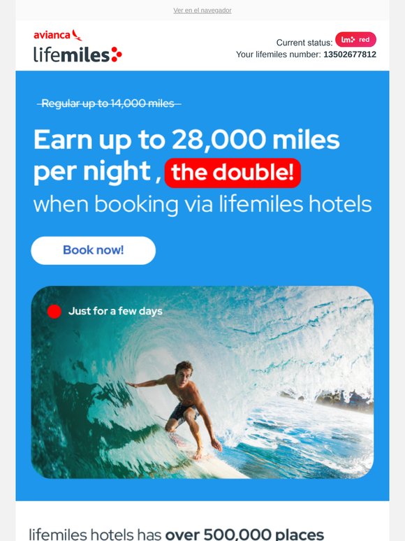 💥 DOUBLE miles with lifemiles hotels ✈️🌴