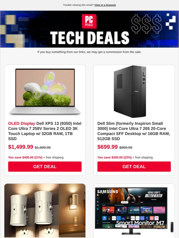 $6.99 Plug-in Night Light (2-Pack) | $350 Samsung 43" 4K Smart Monitor | Apple M3 iMac Under $1000