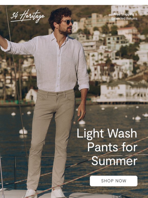 Warmer Days, Lighter Pants