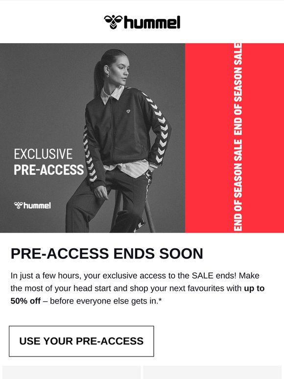 Only a few hours left of your pre-access