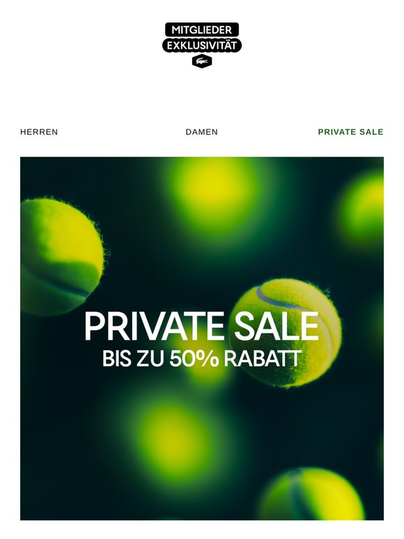 Private Sale: bis zu 50% Rabatt