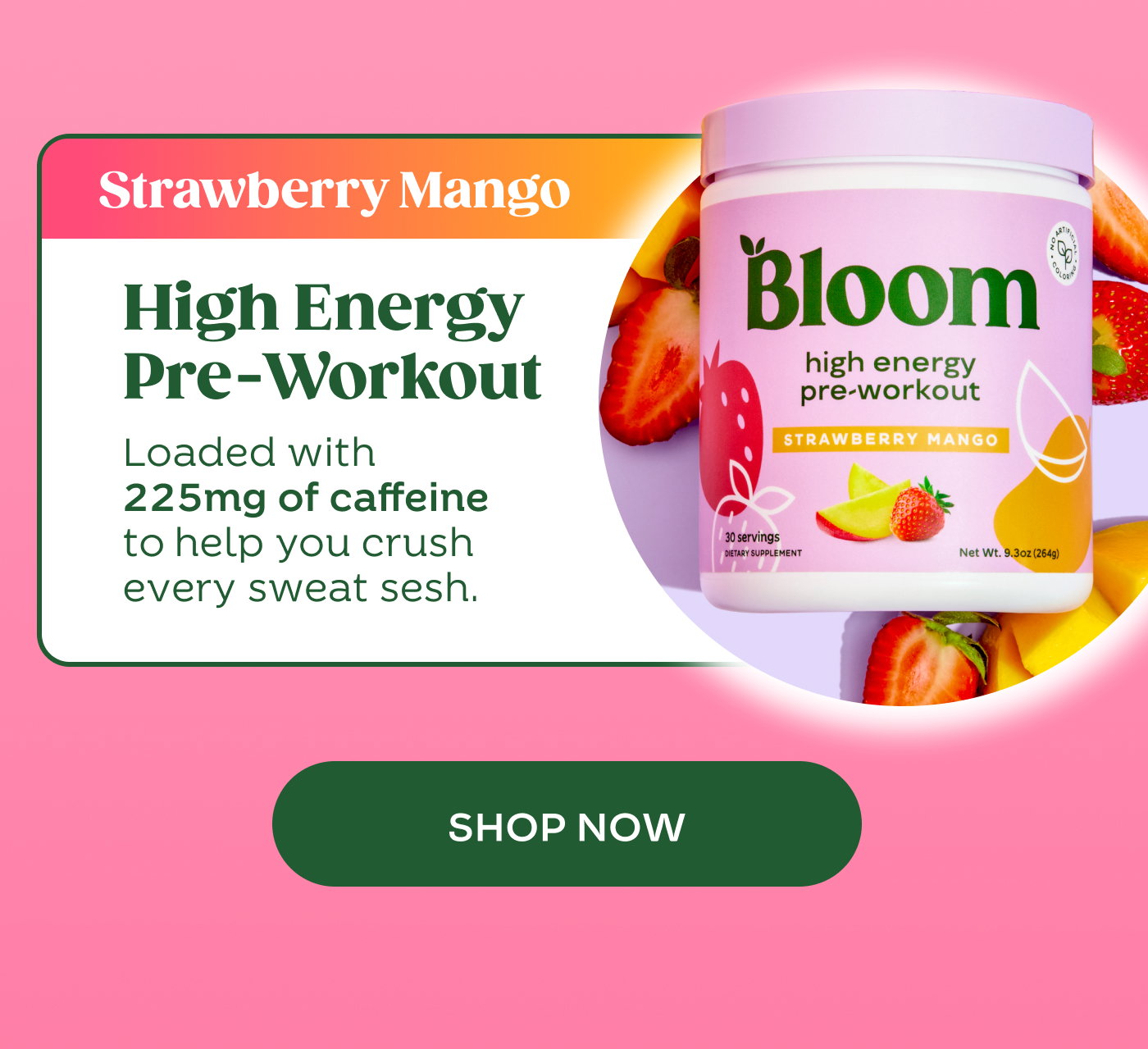 Shop Strawberry Mango High Energy Pre-Workout