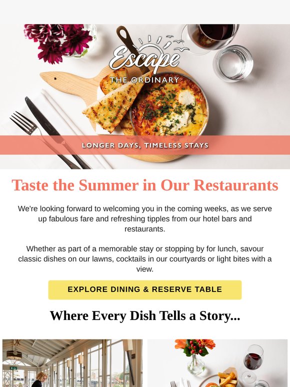 Taste the Summer in Our Hotel Restaurants! ☀️🍽️