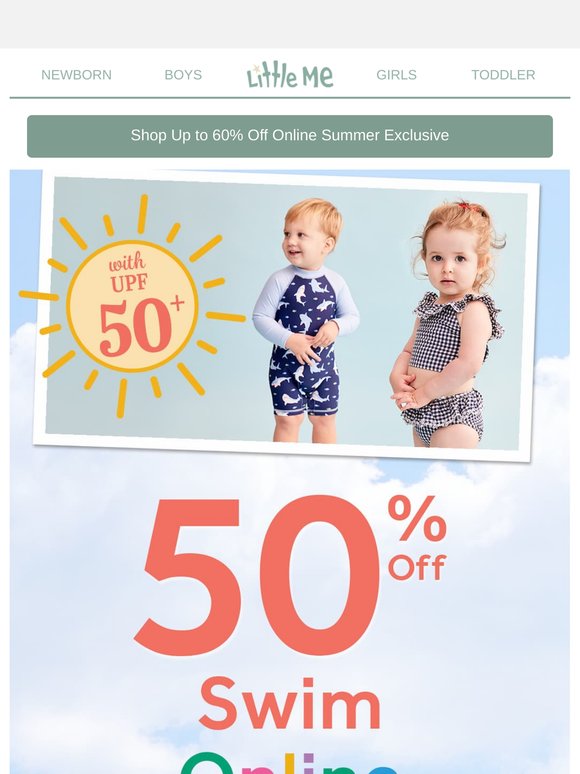 ☀️ Make a Splash—50% Off Swim Styles!