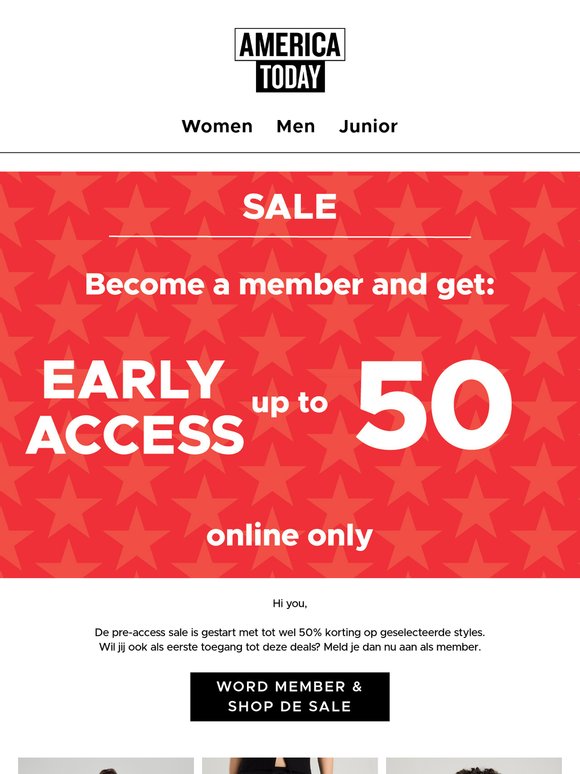 MEMBER ONLY | pre-sale jouw favoriete items tot 50% korting