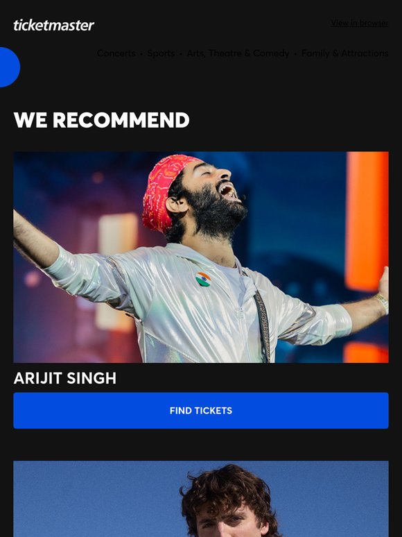 Arijit Singh, Benson Boone, Magic Mike Live – save up to 26% plus many more!