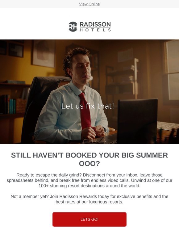 Need a break? Let us help