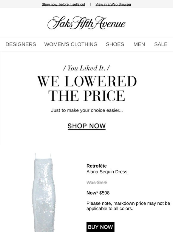 Price Drop Alert! Buy your  Retrofête dress now...
