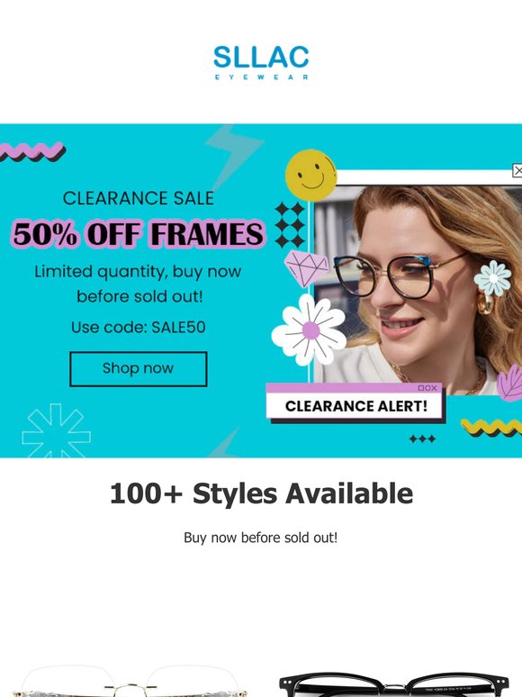 🚨 Half Price Frames? Yes, 50% OFF Right Now!
