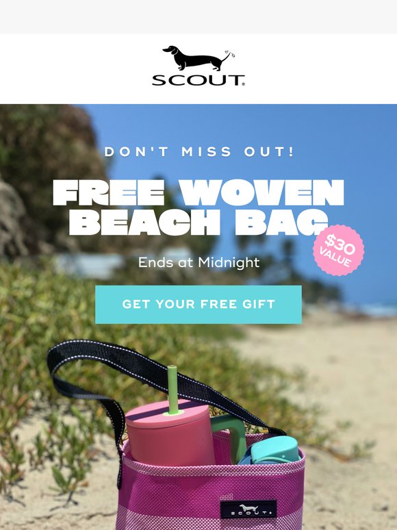ENDS TONIGHT: Free Woven Beach Bag 💃