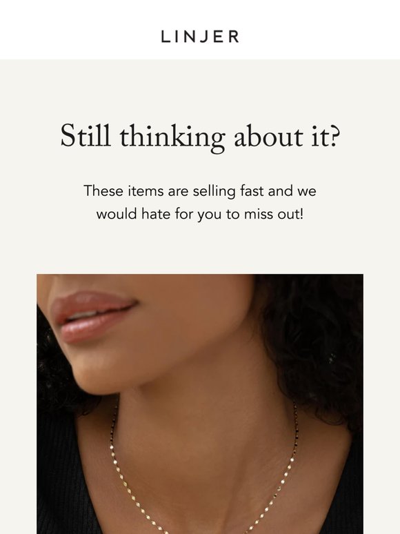 We know you’re thinking about it