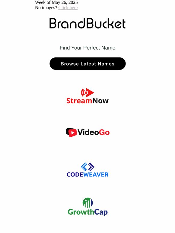 Your Weekly Digest of New Names
