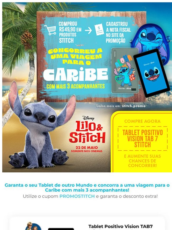 Garanta o seu Tablet Stitch!